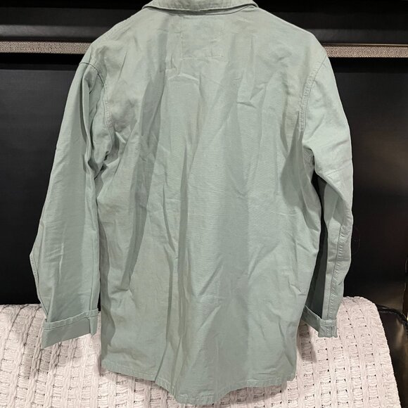 USKEES #3001 Buttoned Overshirt Sage Green - Picture 3 of 3